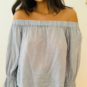 Club Monaco Off-The-Shoulder Blouse XS